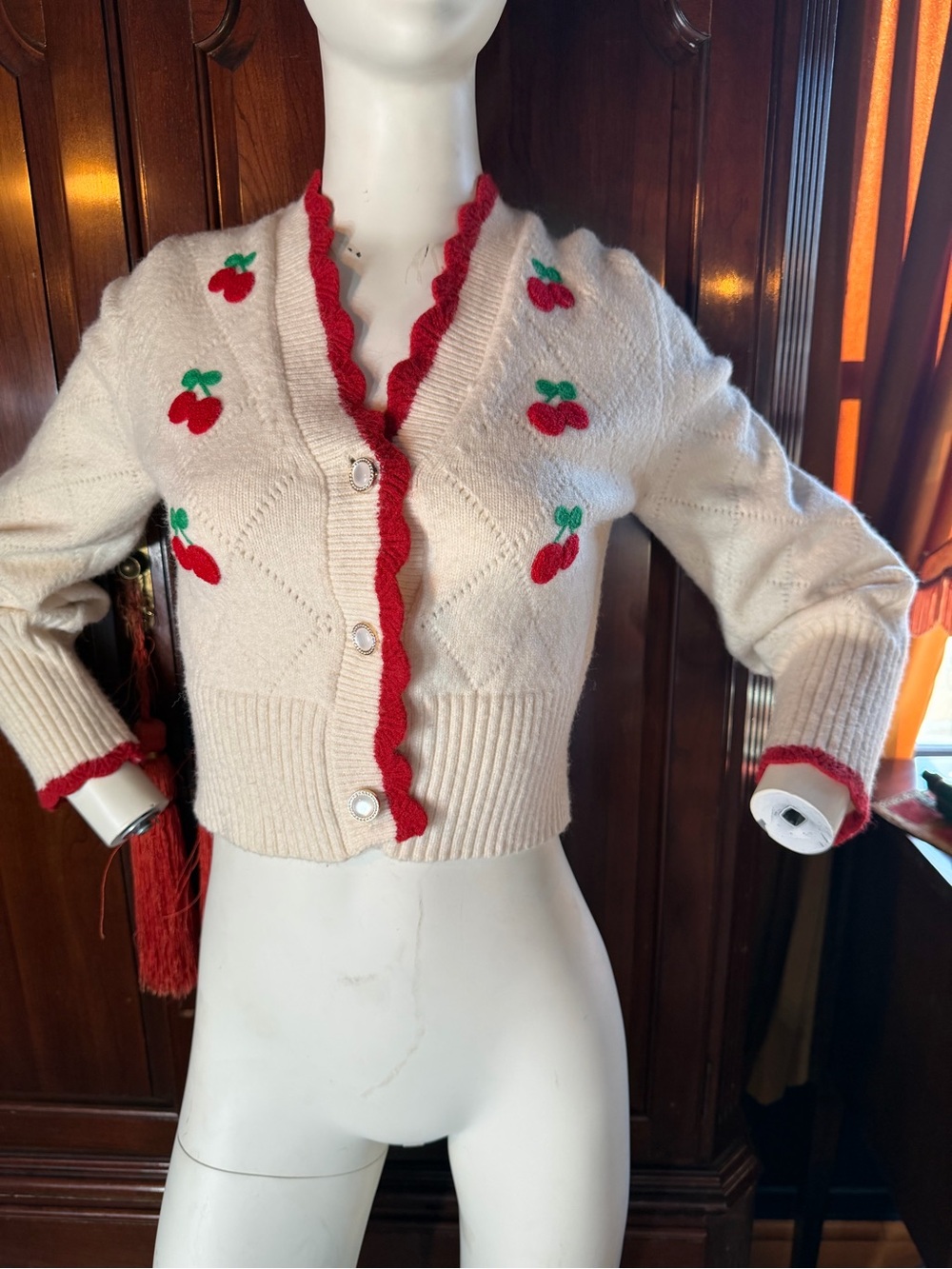 CIDER cherry 🍒 cardigan
